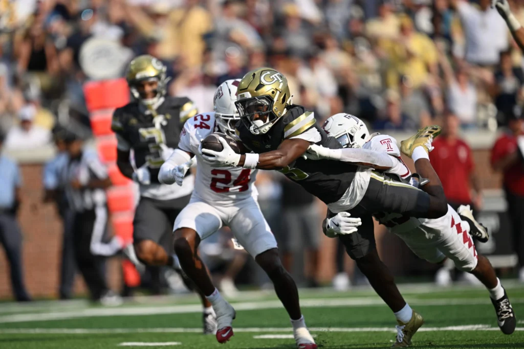 Georgia Tech TD against Temple Photo Georgia Tech scores a touchdown against Temple
